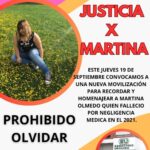 Familiares y amigos de Martina Olmedo marcharán al Sanatorio Urquiza para pedir justicia a su muerte